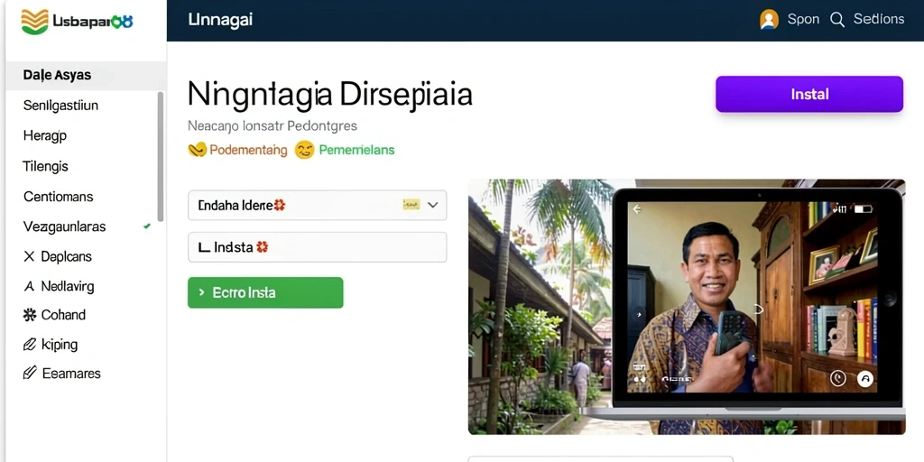 Tampilan antarmuka utama JURAGAN404 yang menarik.